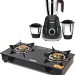 Suryaviva Photon 2B Combo Victo Mixer Grinder 3 Jar 750 Watt Glass Manual Gas Stove(2 Burners)