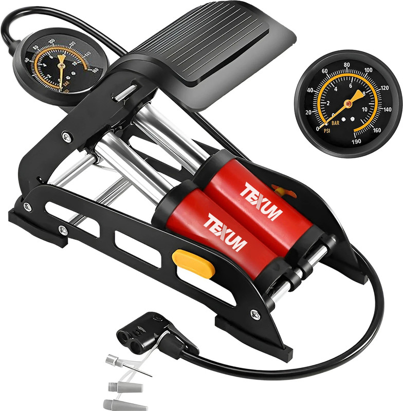 Texum 190 Psi Tyre Air Pump For Car & Bike