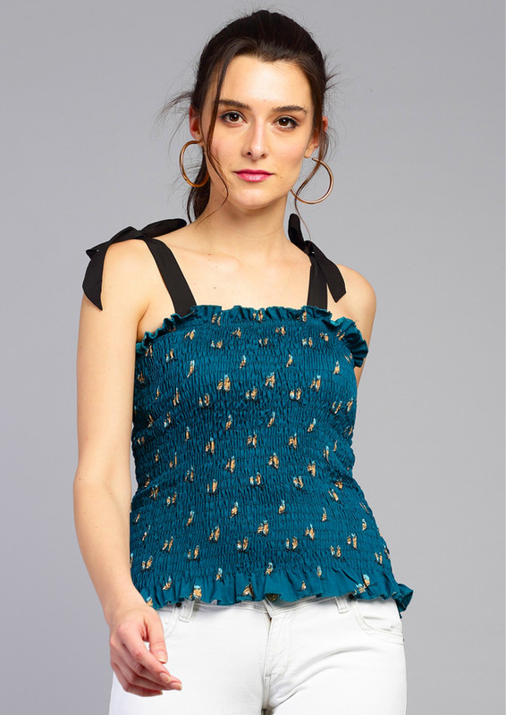 Tandul Casual Printed Women Multicolor Top