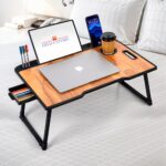 Shree Mahadeep Enterprise Study Table Bed Table Premium Laptop Table/Foldable And Portable Wooden/Writing Desk For Office/Home/School (Wood Us Cotted)