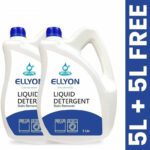 Ellyon Front & Top Load Fabric Liquid Detergent For Machine And Hand Wash Multi-Fragrance Liquid Detergent(2 X 5 L)