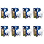 Philips Base B22 12-Watt (Pack Of 8, Cool Day Light)