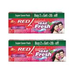 Dabur Red Bae Fresh Gel – 600Gm (300Gm*2) | Fights Bad Breath, Cavity Germs And Plaque | 12Hr Freshness | Activ Germ-Kill Formula