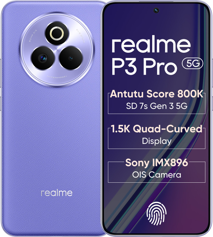 Realme P3 Pro 5G (Galaxy Purple, 128 Gb)(8 Gb Ram)
