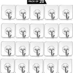 Pyorit Transparent Self Adhesive Waterproof Wall Hooks For Bathroom And Kitchen Hook 20(Pack Of 20)