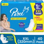 Paree Dry Feel Xxl Sanitary Pad(Pack Of 40)