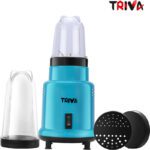 Triva Nutrimax500 Nutri Blender With Bullet Jars 500 W Juicer Mixer Grinder(Nutrymax500 | 2 Jars | Money Blue, Black)