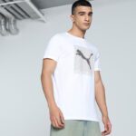 Puma Printed Men Crew Neck White T-Shirt