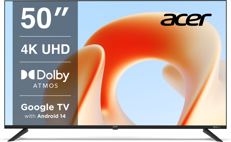 Acer G Plus Series 127 Cm (50 Inch) Ultra Hd (4K) Led Smart Google Tv With (Black) 2024 Model(Ar50Udggr2851Ad)
