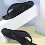 Bersache Men Men Sandals Flip Flops(Black , 8)