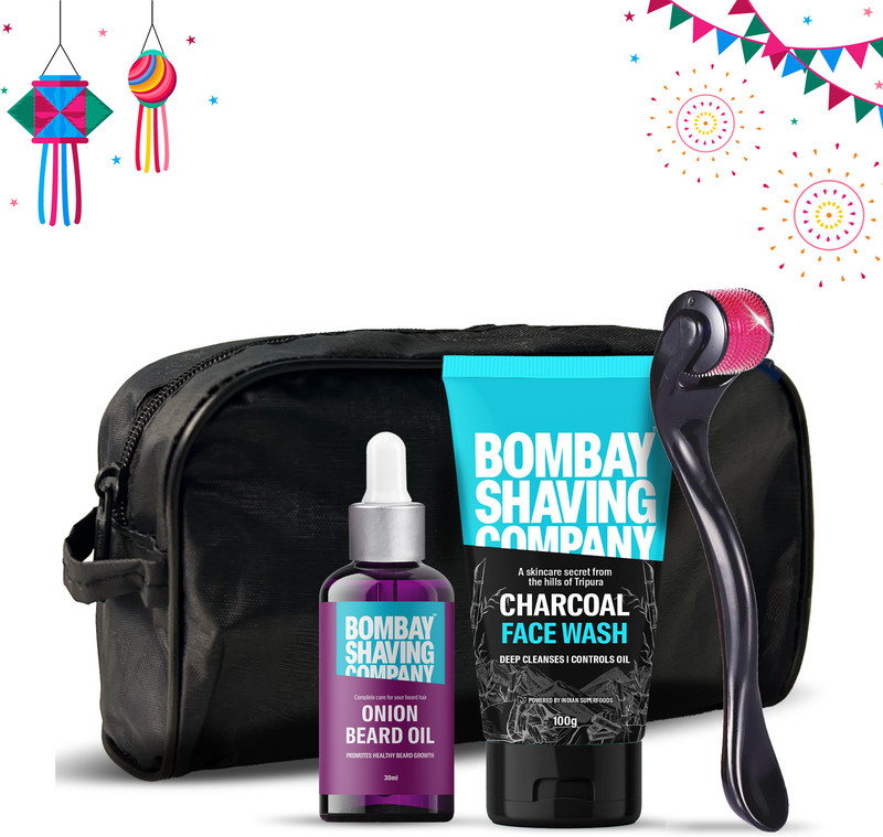 Bombay Shaving Company Beard Growth Kit With Onion Activator) For Fast Beard Growth(3 Items In The Set)