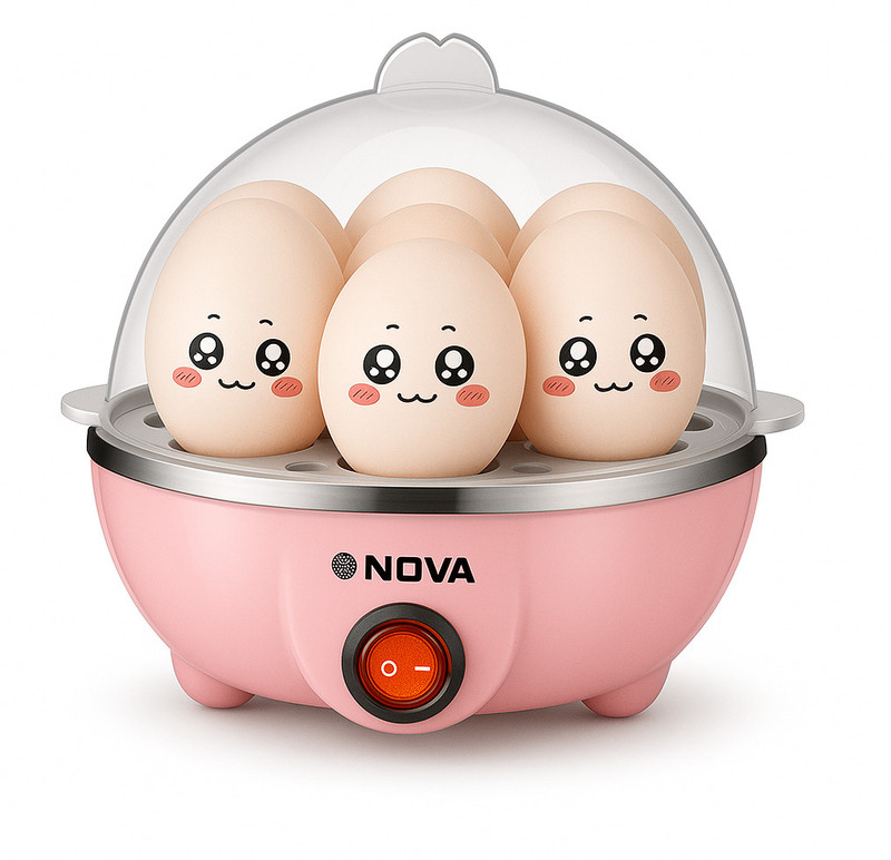 Nova Pink Electric Egg Boiler Nec1530 Egg Cooker(Pink, 7 Eggs)