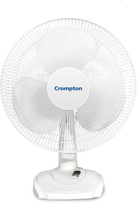 Crompton High Flo Wave Plus With 2 Year Warranty Silent Operation 400 Mm Table Fan(White | Pack Of 1)