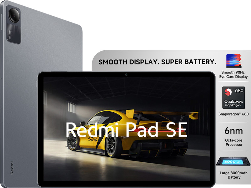 Redmi Pad Se 8 Gb Ram 128 Gb Rom 11.0 Inch With Wi-Fi Only Tablet (Graphite Gray)