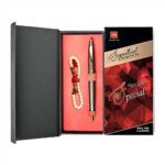 Cello Signature Pen Gift Set | Blue Ink | Pack Of 1 Rakhi & 1 Ball Pen | Premium Metal Pens For Office Use | Corporate Gifting | Stylish Gifts For Diwali|Rakhi Set |Gifts For Men And Women