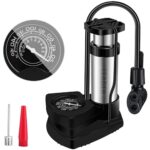 Leader Sportz Cycle Pump | High Pressure Foot Air Pump For Bike And Car Tyre | Dual Valve, Leak-Proof Aluminum Alloy Design | Includes Extra Valve & Needle