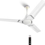 Kuhl Prima A3 Bldc Ceiling Fan With 5 Year Warranty Bldc Motor With Remote 1200 Mm Ceiling Fan(5 Star | White | Pack Of 1)