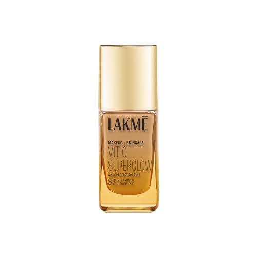 Lakme Makeup+Skincare Vitc Superglow Skin Perfecting Tint Neutral Medium N220 25Ml