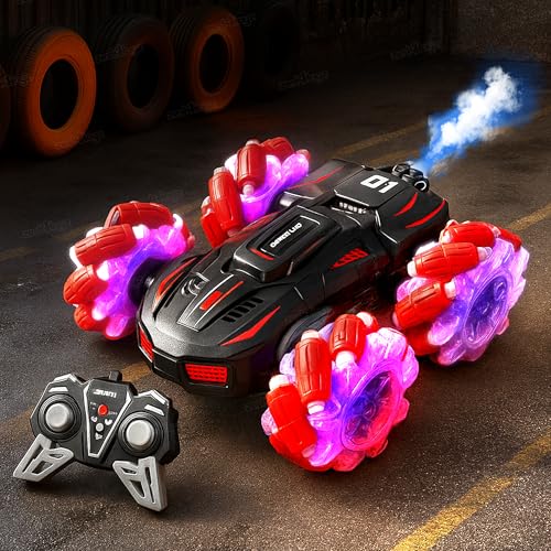 Zest 4 Toyz Remote Control Car Toy High Speed Rc Car 4X4 With Mist Spray Action Rechargeable Rc Drift Car 360° Rotating Dual Sided Off Road Car For Kids & Adults (Multicolor)