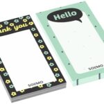 Amazon Brand – Solimo Notepad (6.5” X 3.5”) Daily Undated Planner, Bucket List, Appointments Pad 50 Tear Off Sheets Writing Pad, Set Of 4