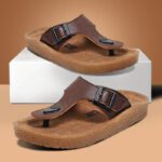 Bruton Sandal|Super Soft|Orthopedic|Comfortable|Lightweight Men Sandals(Brown , 6)