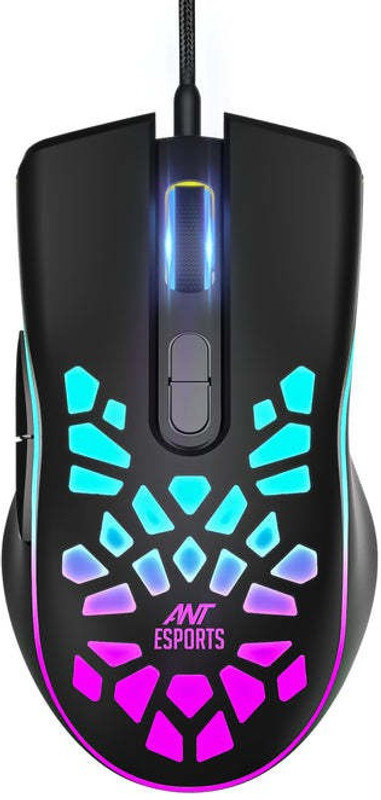 Ant Esports Gm 80 Wired Gaming Mouse Wired Ambidextrous Optical  Gaming Mouse(Usb 2.0, Black)