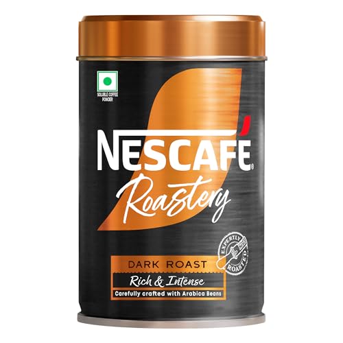 Nescafe Roastery | Premium Imported Coffee | Dark Roast | Crafted By Master Roasters |Elevate Your Coffee Experience | Rich & Intense Taste | 95G Tin (New Launch) Can