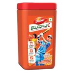 Dabur Glucoplus-C Juicy & Tasty (Orange Flavour) Powder- 400G Jar | Vitamin C Helps Boosts Immunity | Calcium Supports Bone Health