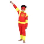Radiant Fashion World Hosiery Indian Superhero Shaktiman Costume For Kids Halloween Dress Fancydress Cosplay Bodysuit For Boys And Girls