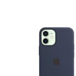 Apple Back Cover For Apple Iphone 12 Mini(Deep Navy, Silicon)