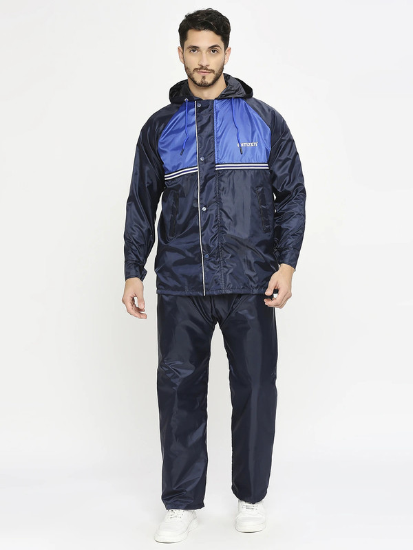 Citizen Colorblock Men Raincoat