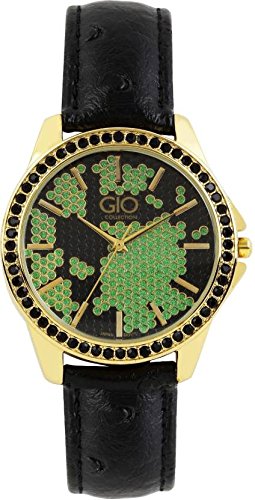 Gio Collection Analog Black/Green Dial Women’S Watch