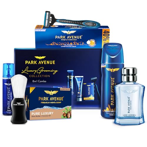 Park Avenue Luxury Grooming Collection 8 In 1 Combo Grooming Kit For Men