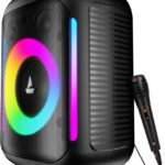 Boat Partypal 30, Wired Mic For Karaoke, 6H Battery, Rgb Led, Tws Mode, Eq Modes 25 W Bluetooth Party Speaker(Black, Mono Channel)