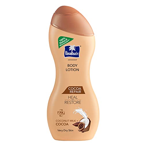 Parachute Advansed Cocoa Repair Body Lotion For Women & Men, Very Dry Skin, 250Ml | Pure Coconut Milk & Cocoa, 100% Natural, 72H Moisturisation