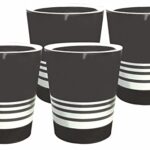 Wonder Homeware Bingo Open Dustbin Set, 4 Pc Dustbin 6 Ltr, Black Color