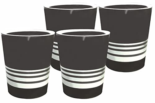 Wonder Homeware Bingo Open Dustbin Set, 4 Pc Dustbin 6 Ltr, Black Color
