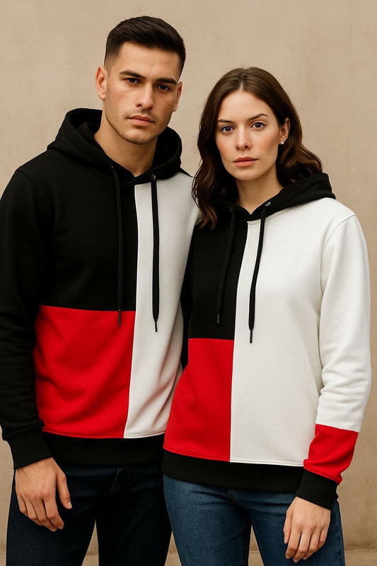 Divra Clothing Full Sleeve Color Block Women Sweatshirt