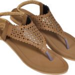 Jsstyle Women Flats(Brown , 5)
