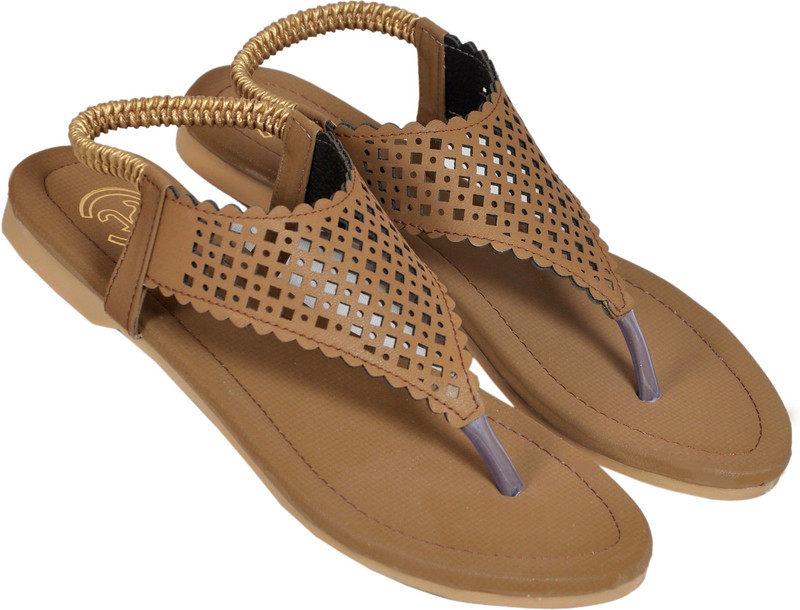 Jsstyle Women Flats(Brown , 5)