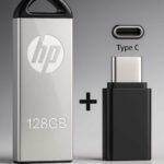 Hp 128Gb Pen Drive V220W Usb 3.0 128 Gb Pen Drive Compatible With Audio Player, Desktop Computer, Gaming Console, Laptop, Mobile, Tablet Usb 3.0 Metal Case(Silver)