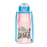Milton Sipmate 450 Tom & Looney Tunes Stainless Steel Kids Water Bottle, 415 Ml, Pink | Single Walled | Leak Proof| Easy To Carry | Sipper Bottle | School | Picnic | Travel
