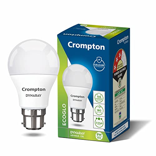 Crompton Dyna Ray Led Bulb | 9W | Cool Day Light