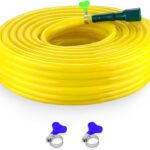Cinagro 0.5 Inch With Tap Adapters & 3 Clamps Hose Pipe(1500 Cm)