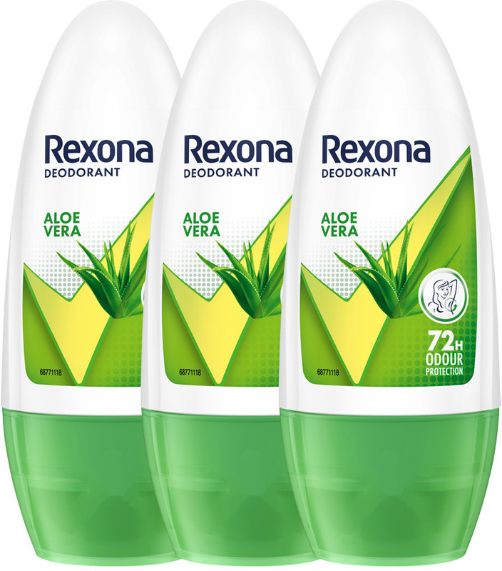 Rexona Aloe Vera Underarm Roll On Deodorant For Women (Po3) Deodorant Roll-On  –  For Women(150 Ml, Pack Of 3)