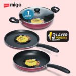 Impex Non-Induction Base Festival Gift Set Fkt(M), 3Mm Thickness, Non-Stick Coated Cookware Set(Aluminium, 4 – Piece)