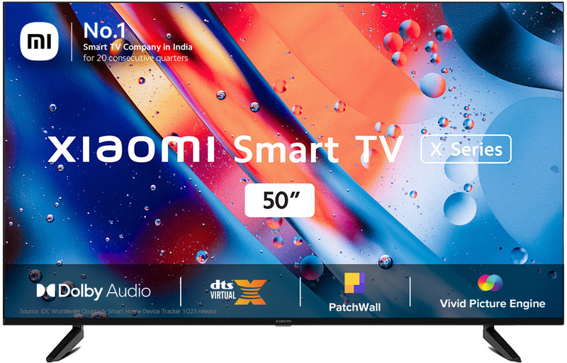 Xiaomi By Mi X Series 125 Cm (50 Inch) Ultra Hd (4K) Led Smart Android Tv With 4K Dolby Vision | Hdr10 | Hlg | Dolby Audio | Dts: Virtual X | Dts-Hd |Vivid Picture Engine(L50M7-A2In)