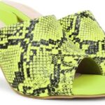 Action Patent Leather Sandals| Pattern| Transparent Block Heel| Ankle Strap_Neonsnake_7