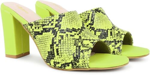 Action Patent Leather Sandals| Pattern| Transparent Block Heel| Ankle Strap_Neonsnake_7