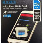 Realspeed Realdqm-256G-B34 A1Micro 256 Gb Mmc Micro Card Class 10 130 Mb/S  Memory Card Compatible With Camera, Computer, Gaming Console, Tablet, Mobile